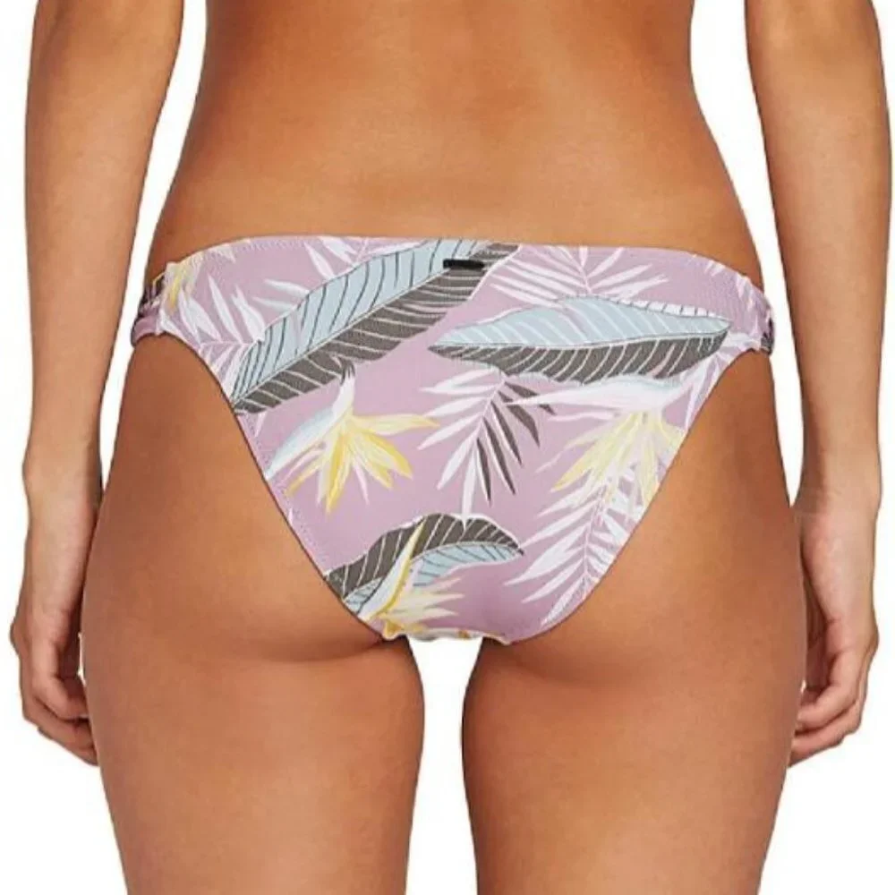 NWT Volcom Don't Leaf Hipster Swimsuit Bikini Bottoms Sz. S